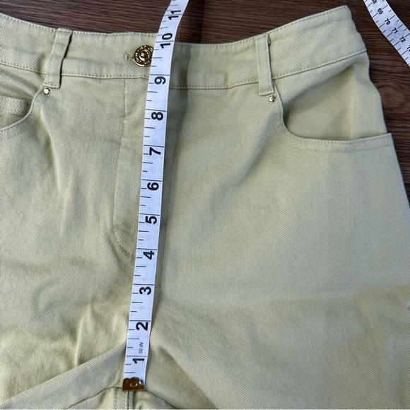 St John Sport By Marie Gray Womens Bootcut Denim Vintage Jeans Green 2 High Rise - Picture 9 of 10